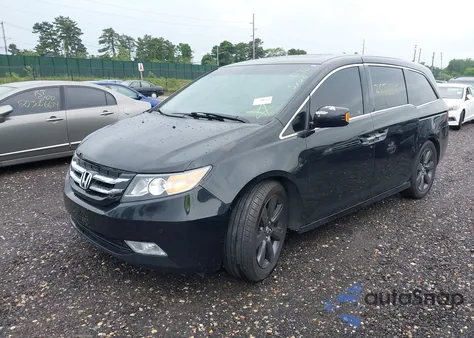 2011 Honda Odyssey Touring/Touring Elite from USA, damaged, VIN 5FNRL5H97BB056598